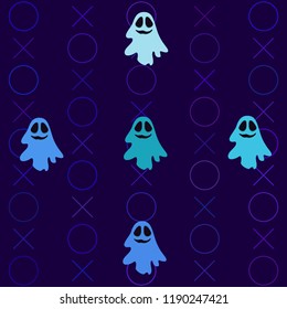 Halloween spirit night vector background