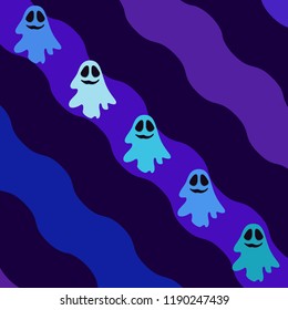 Halloween spirit night vector background