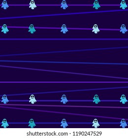 Halloween spirit night vector background