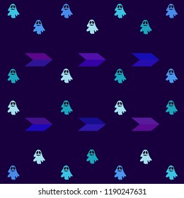 Halloween spirit night vector background