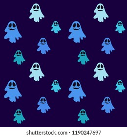 Halloween spirit night vector background