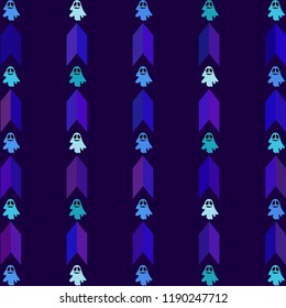 Halloween spirit night vector background