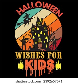 Halloween con diseño de camisetas espirituosas - Diseño de vectores de Halloween
