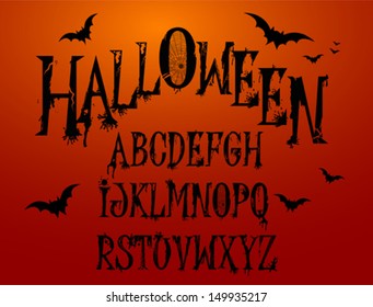 Halloween Splash Alphabet For Your Design