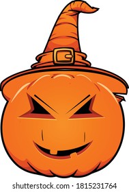 Halloween spoke face, happy and sad evil