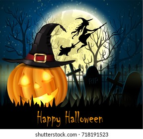 Halloween spooky background