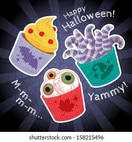 Halloween spooky capcakes