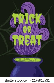 halloween spooky card design vector for halloween party