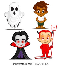 halloween spooky cartoon characters