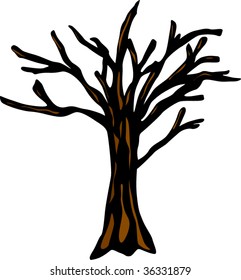 halloween spooky dead tree