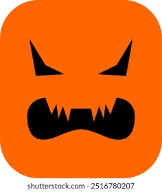 Halloween spooky face vector image or clipart