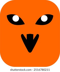 Halloween spooky face vector image or clipart