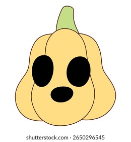 halloween spooky and festive elements. Halloween cute elements set pumpkins, Cartoon flat style. Vector illustration. Hand drawn. 