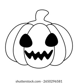 halloween spooky and festive elements. Halloween cute elements set pumpkins, Cartoon flat style. Vector illustration. Hand drawn. 
