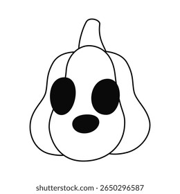 halloween spooky and festive elements. Halloween cute elements set pumpkins, Cartoon flat style. Vector illustration. Hand drawn. 