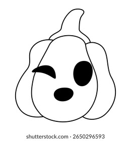halloween spooky and festive elements. Halloween cute elements set pumpkins, Cartoon flat style. Vector illustration. Hand drawn. 