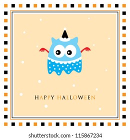 halloween spooky ghost greeting tag