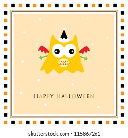 halloween spooky ghost greeting tag
