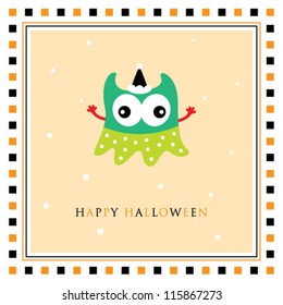 halloween spooky ghost greeting tag