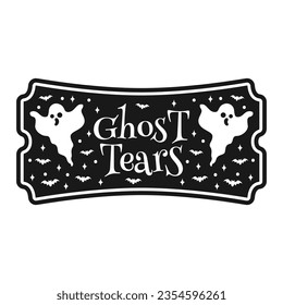 Halloween Spooky Label Tshirt Totebag