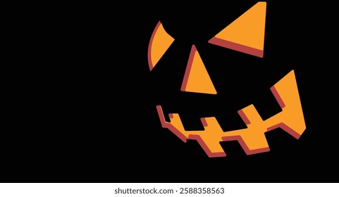 Halloween spooky pumpkin background vector