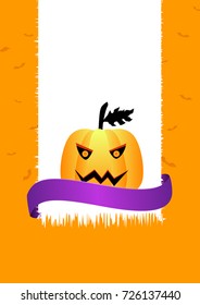 Halloween spooky pumpkin poster