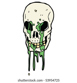 halloween spooky skull