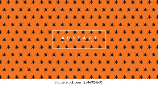 Halloween spooky spider background design template. Vector illustration