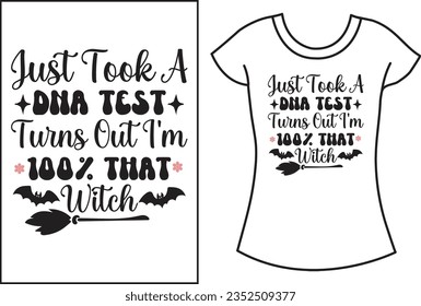 Halloween Spooky vector graphic t shirt design.