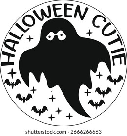 Halloween Spooky vector t-shirt design 