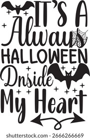 Halloween Spooky vector t-shirt design 