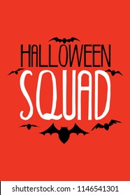halloween squad vampires poster apparel colorful