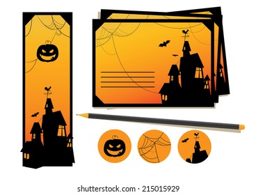 Halloween Stationery Set
