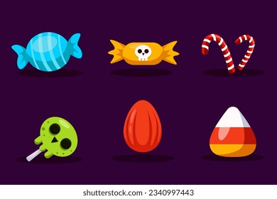 Halloween Sticker Element Set Collection