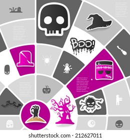 Halloween sticker infographic