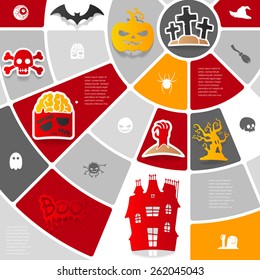 Halloween sticker infographic