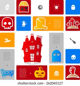 Halloween sticker infographic