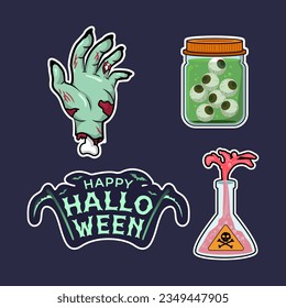 Halloween-Aufkleberpackung, Horroraufkleber