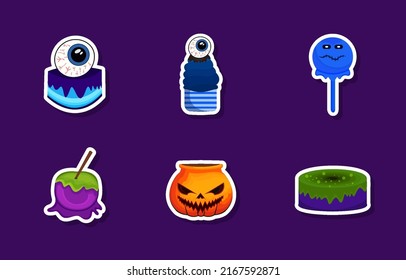 Halloween Sticker Set Collection Design