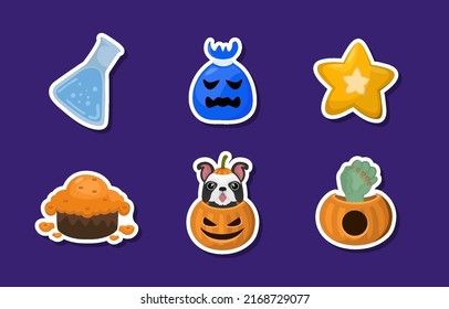 Halloween Sticker Set Collection Design