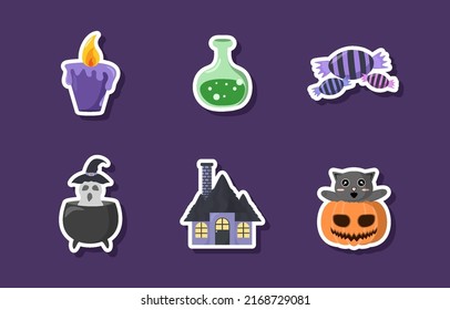 Halloween Sticker Set Collection Design