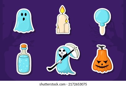 Halloween Sticker Set Collection Design