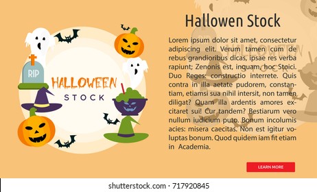 Halloween Stock Conceptual Banner