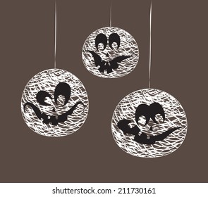 Halloween string garland