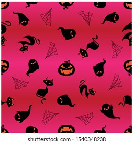 halloween style abstract color seamless pattern