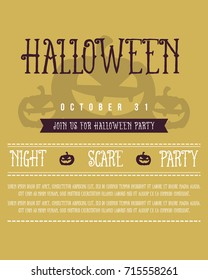 Halloween style poster collection
