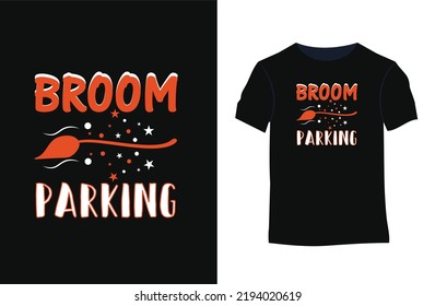 Halloween stylish t-shirt design with silhouettes, typography, print, vector illustration