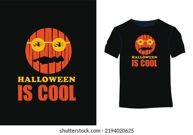 Halloween stylish t-shirt design with silhouettes, typography, print, vector illustration