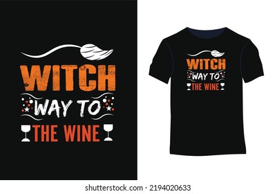 Halloween stylish t-shirt design with silhouettes, typography, print, vector illustration