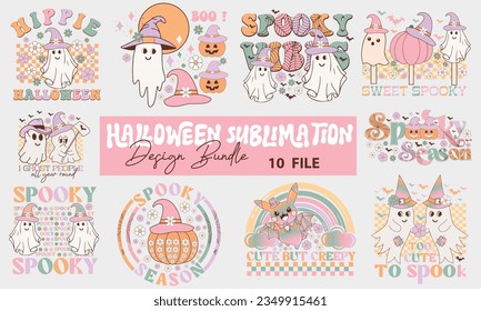 Halloween Sublimation Design Png Bundle